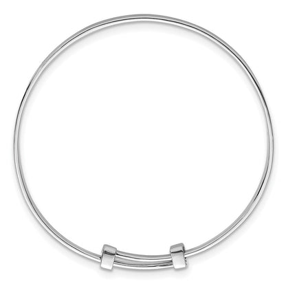 Sterlingsilber Rhodiniert Blumen Muster Kinder Expandable Armreif