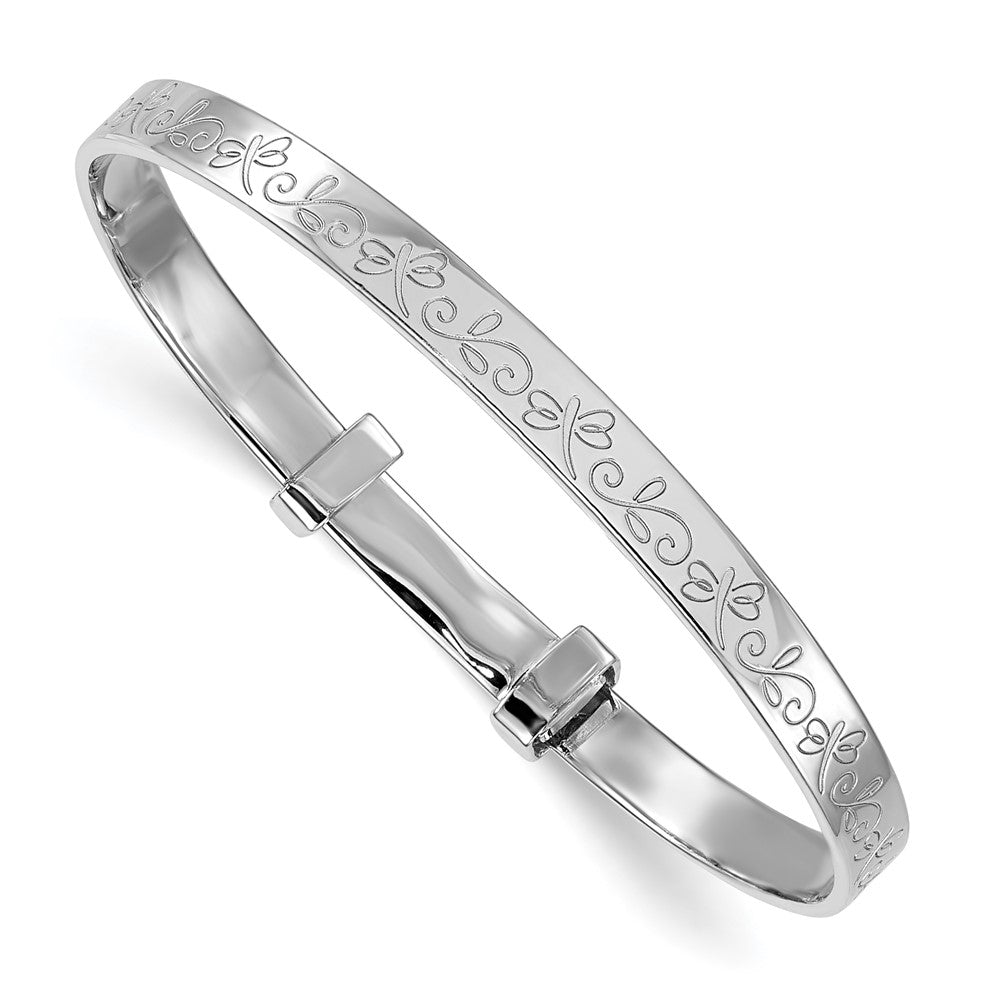 Sterlingsilber Rhodiniert Libelle Kinder Expandable Armreif
