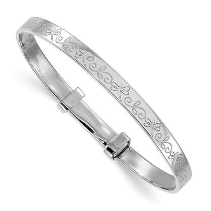Sterlingsilber Rhodiniert Libelle Kinder Expandable Armreif