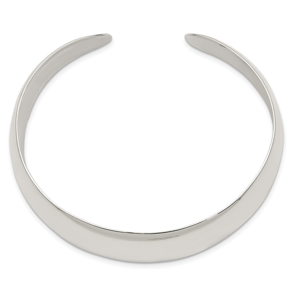 Sterlingsilber Massiv Poliert Schlicht Manschette Armreif Armband