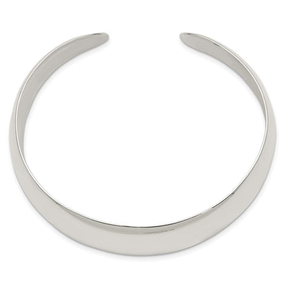 Sterlingsilber Massiv Poliert Schlicht Manschette Armreif Armband