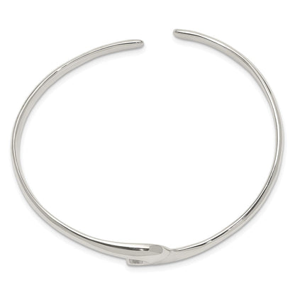 Sterlingsilber Poliert Fantasie Manschette Armreif Armband
