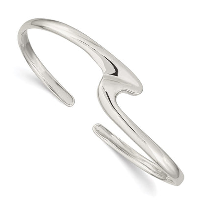 Sterlingsilber Poliert Fantasie Manschette Armreif Armband
