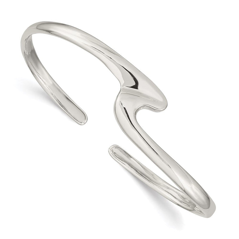 Sterlingsilber Poliert Fantasie Manschette Armreif Armband