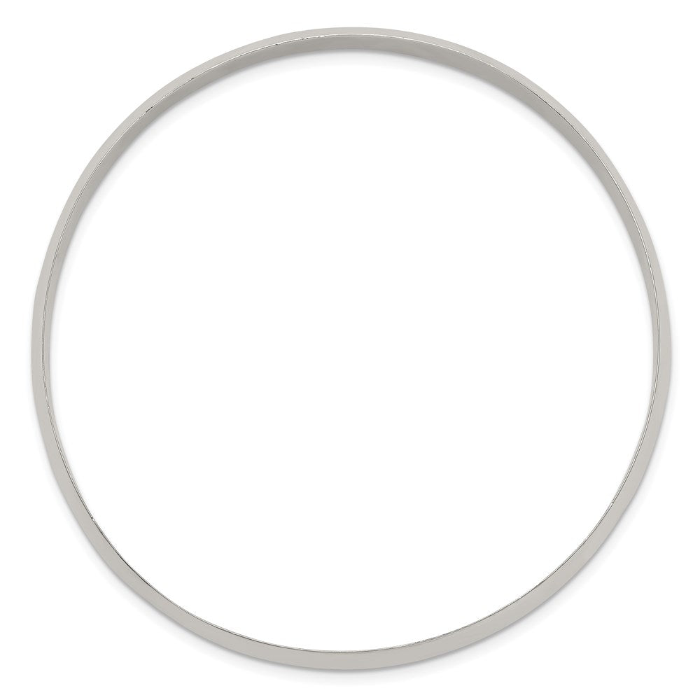 Sterlingsilber 6.25mm Massiv Poliert Schlicht Schieber-on Armreif Armband