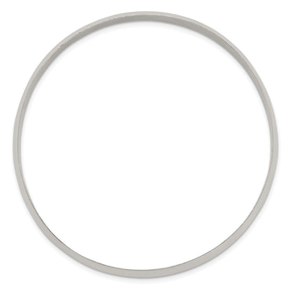Sterlingsilber 6.25mm Massiv Poliert Schlicht Schieber-on Armreif Armband