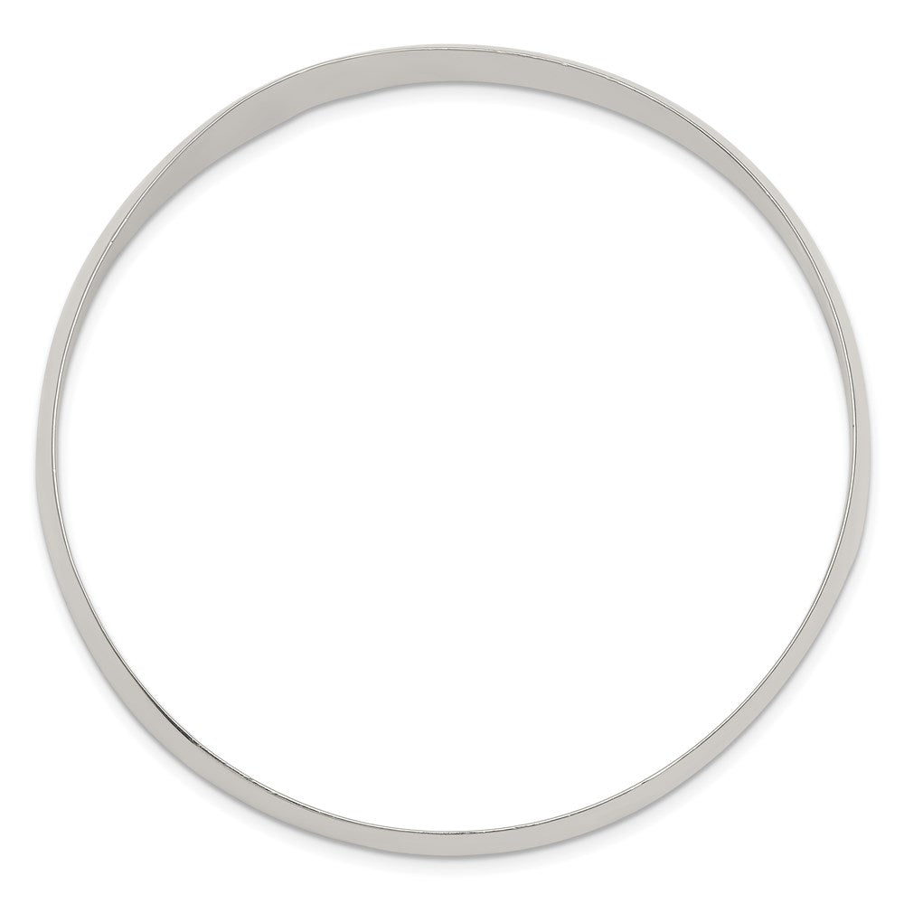 Sterlingsilber 9mm Massiv Poliert Schlicht Schieber-on Armreif Armband