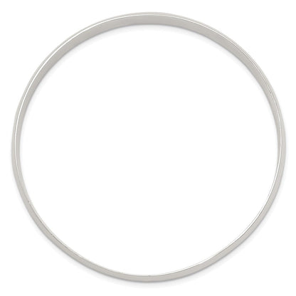 7.5 Zoll Sterlingsilber 9.75mm Massiv Poliert Schlicht Schieber-on Armreif Armband