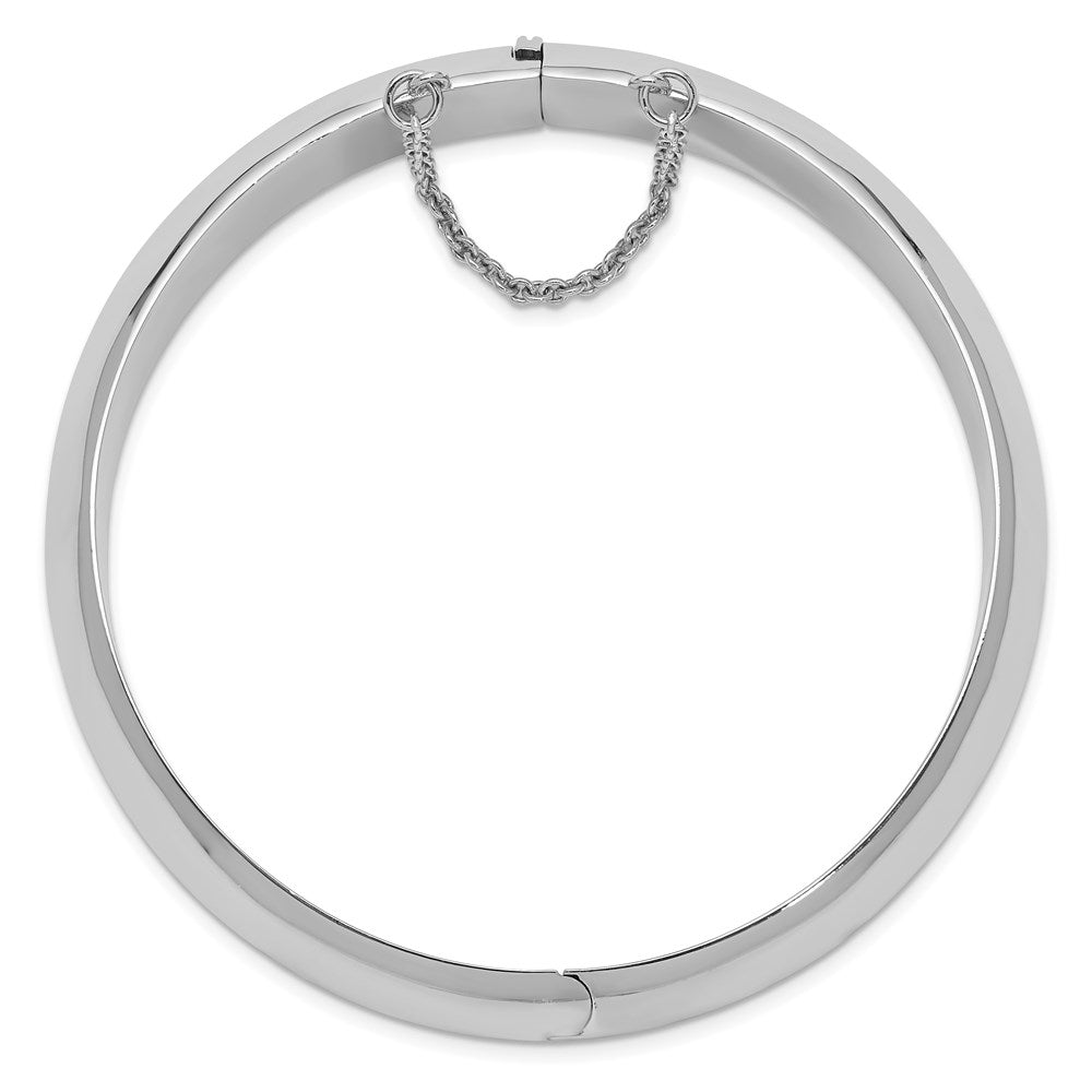 Sterlingsilber Rhodiniert 15mm Fantasie Klappbar Armreif Armband
