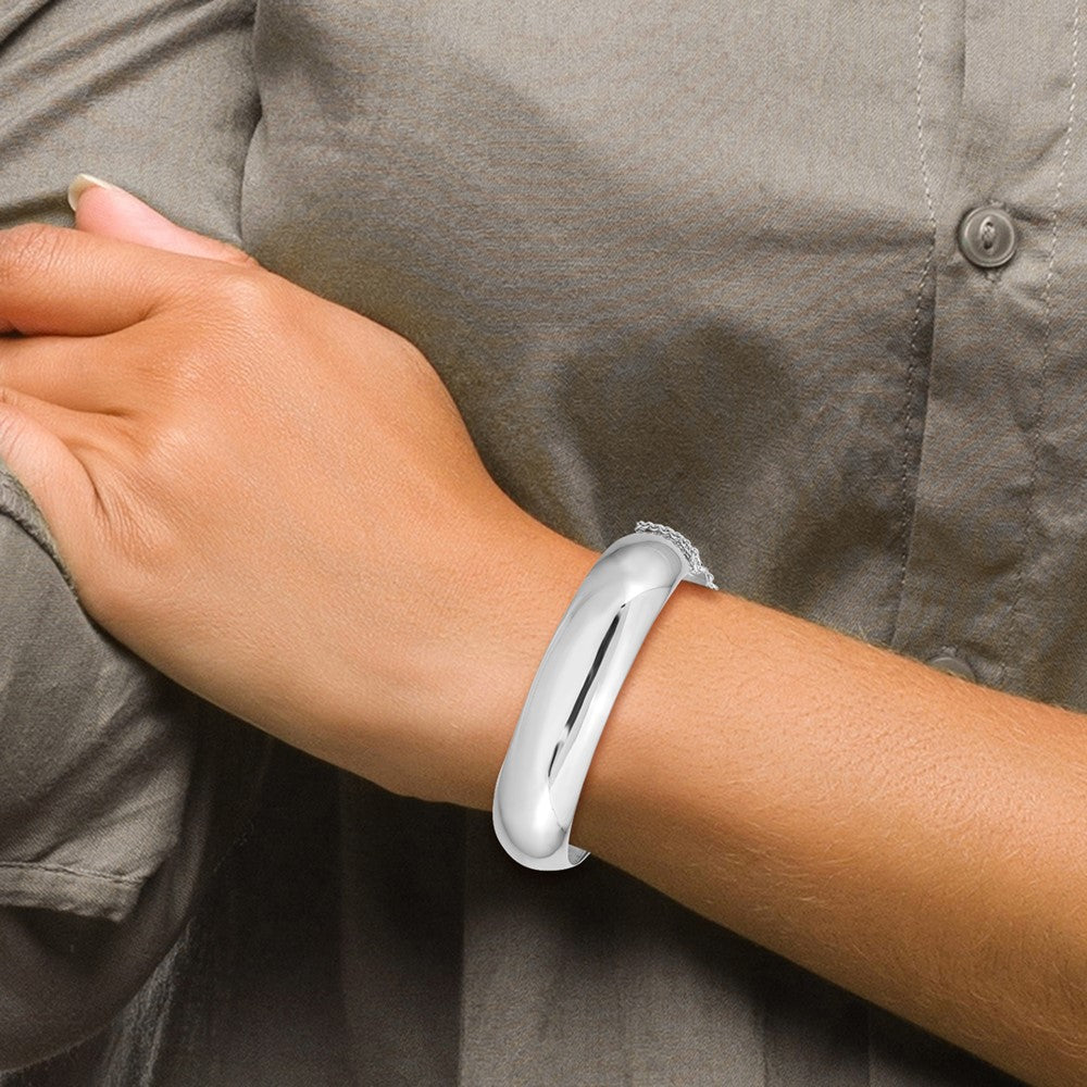Sterlingsilber Rhodiniert 15mm Fantasie Klappbar Armreif Armband