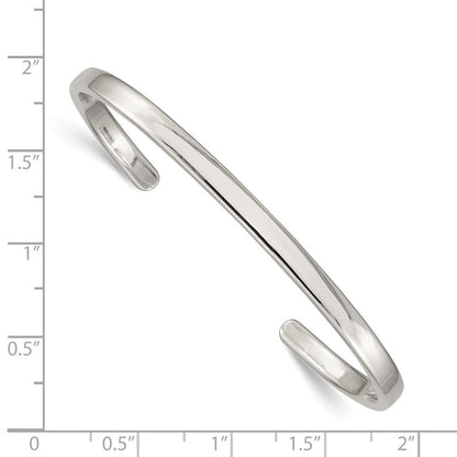 Sterlingsilber 4mm Manschette Armreif