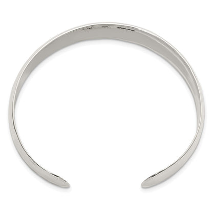 Sterlingsilber 13.5mm Gehämmert Manschette Armreif