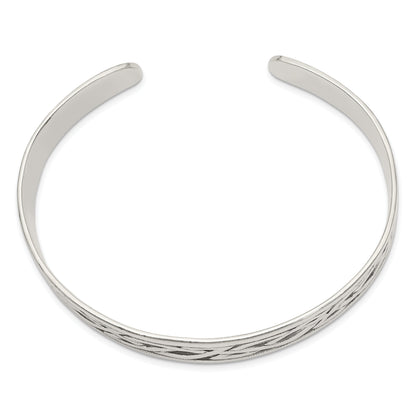 Sterlingsilber Antikisiert 12.5mm Keltisch Design Manschette Armreif Armband