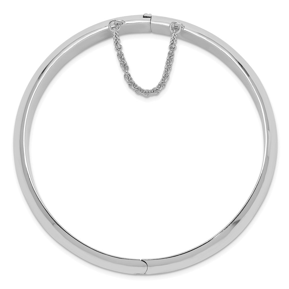Sterlingsilber Rhodiniert 12.00mm Klappbar Armreif Armband