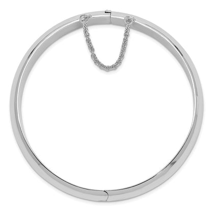 Sterlingsilber Rhodiniert 12.00mm Klappbar Armreif Armband