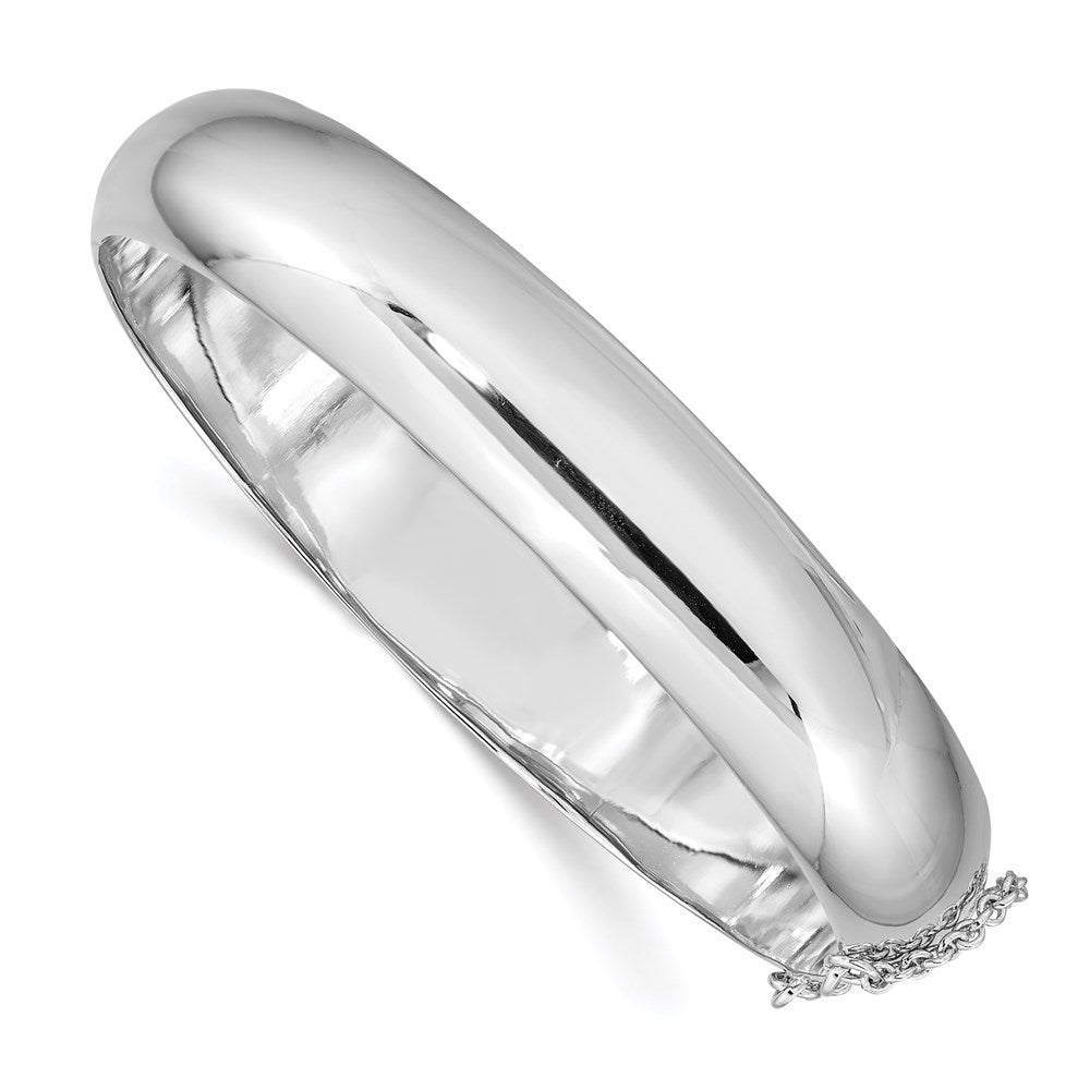 Sterlingsilber Rhodiniert 12.00mm Klappbar Armreif Armband