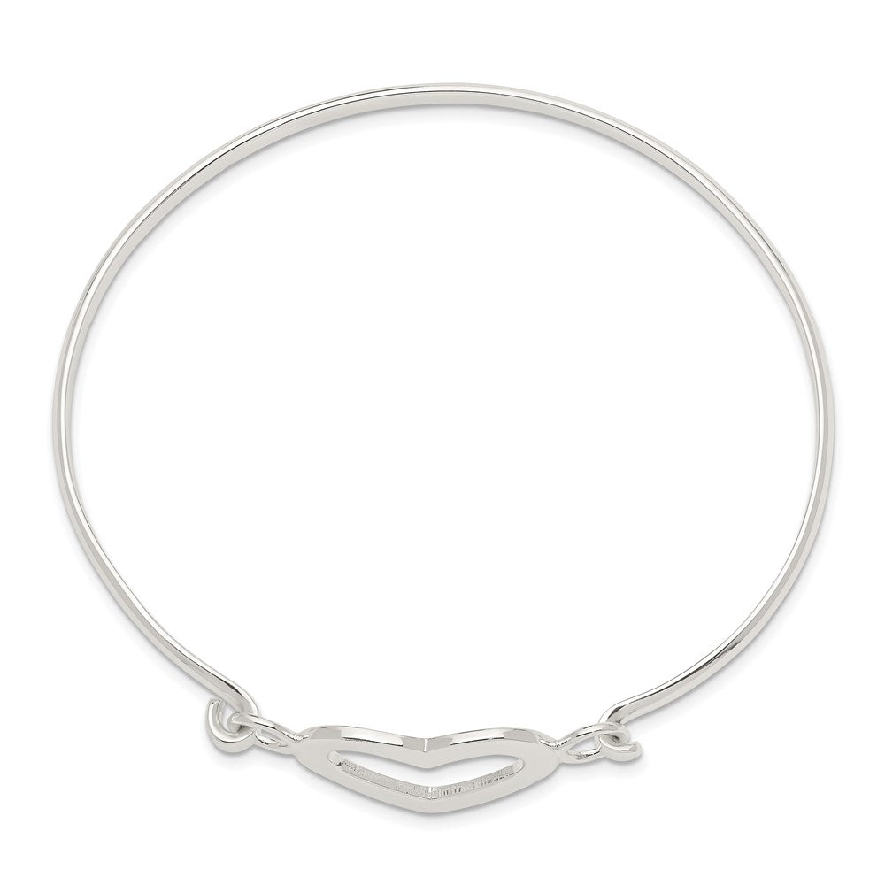 Sterlingsilber Herz Armreif Armband