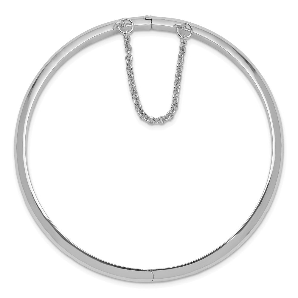 Sterlingsilber Rhodiniert 5mm mit Kette Klappbar Armreif
