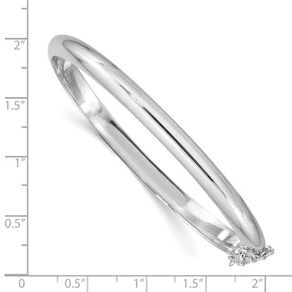 Sterlingsilber Rhodiniert 5mm mit Kette Klappbar Armreif