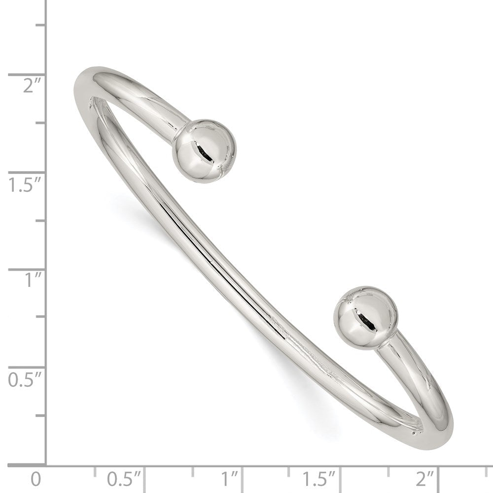 Sterlingsilber 4mm Armreif Armband