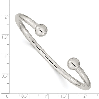 Sterlingsilber 4mm Armreif Armband