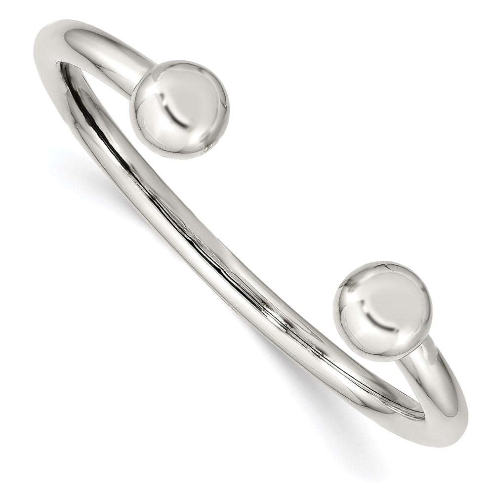 Sterlingsilber Poliert Baby Manschette Armreif Armband