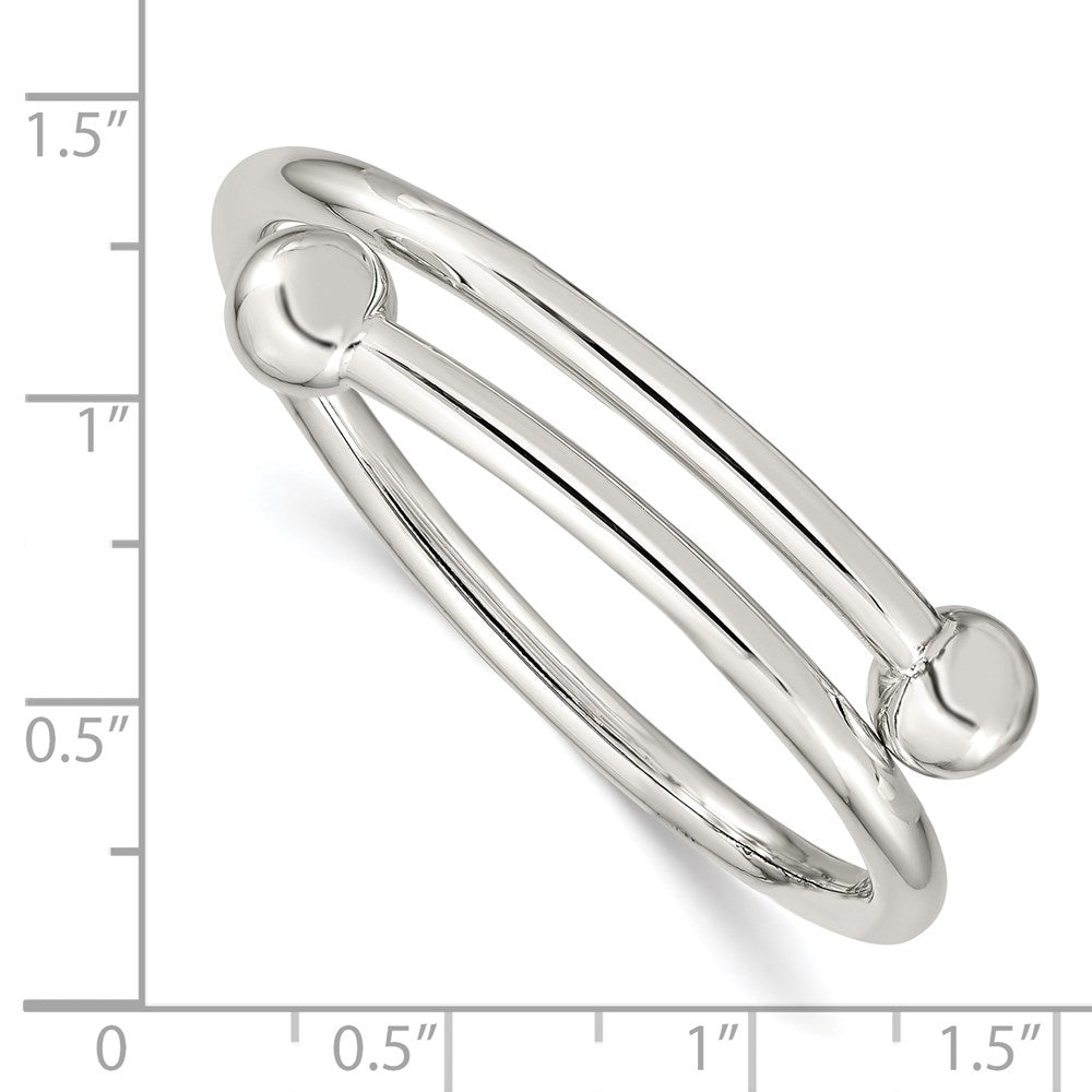 Sterlingsilber Poliert Flexibel Baby Armreif Armband