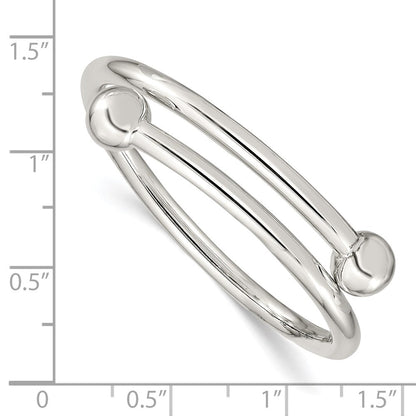 Sterlingsilber Poliert Flexibel Baby Armreif Armband