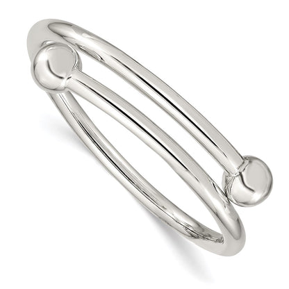 Sterlingsilber Poliert Flexibel Baby Armreif Armband