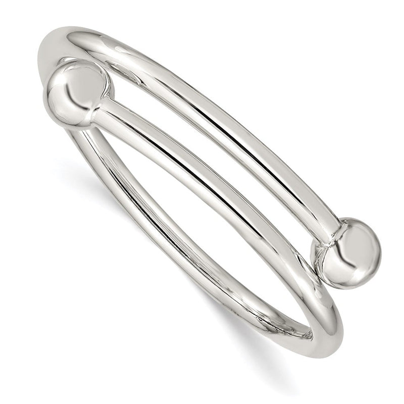 Sterlingsilber Poliert Flexibel Baby Armreif Armband