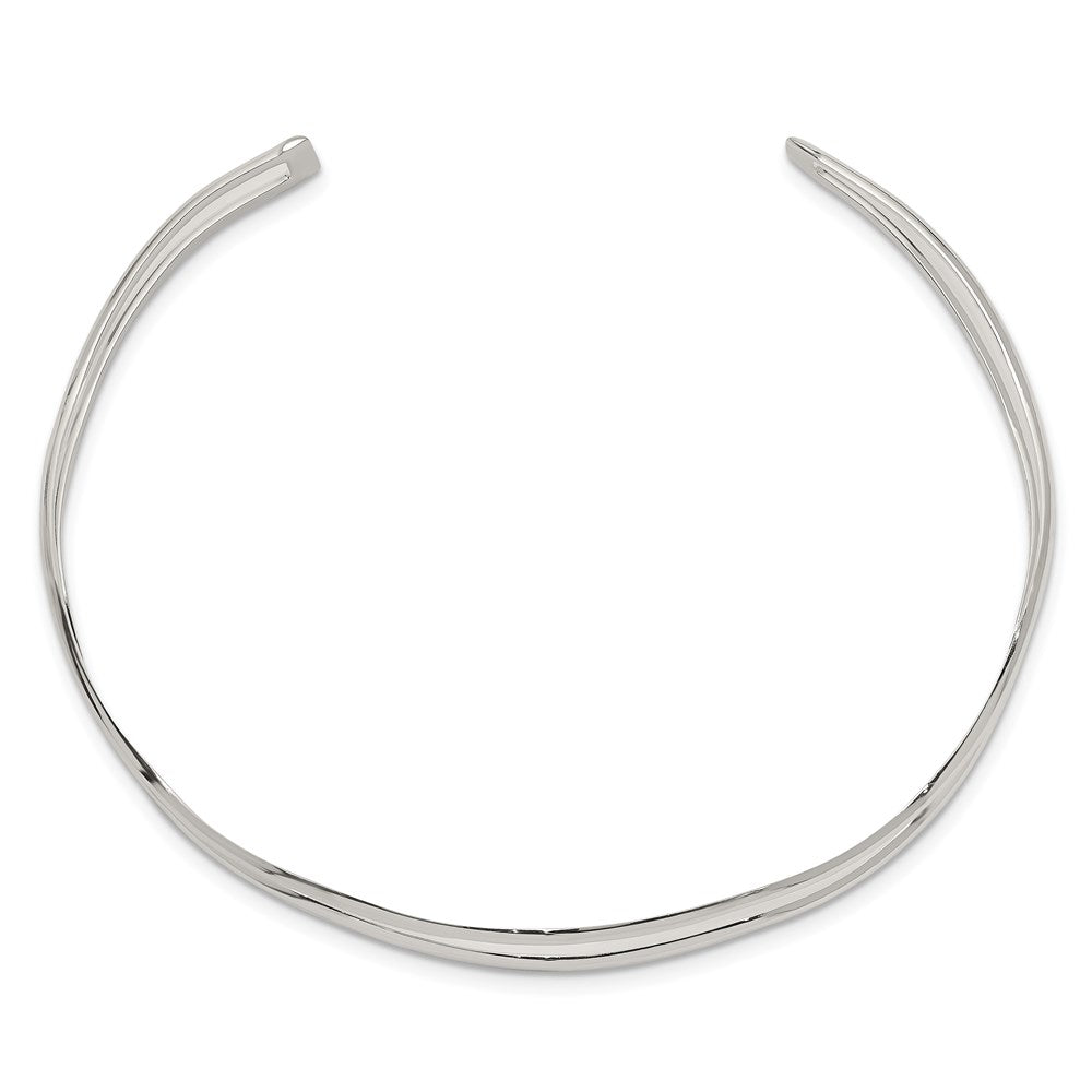 Sterlingsilber 2-strand Gewellt Manschette Armreif