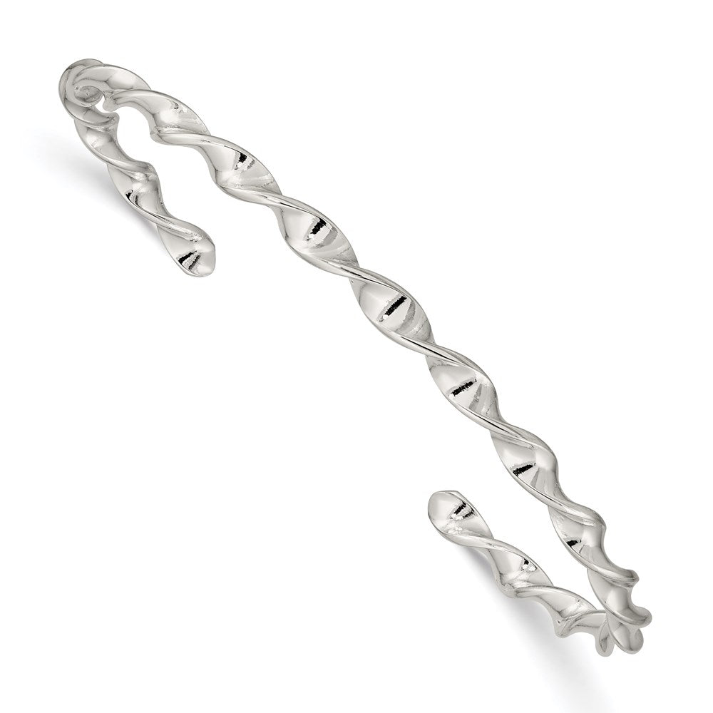 Sterlingsilber Gedreht Manschette Armreif