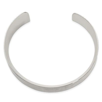 Sterlingsilber 30mm Gehämmert Manschette Armreif