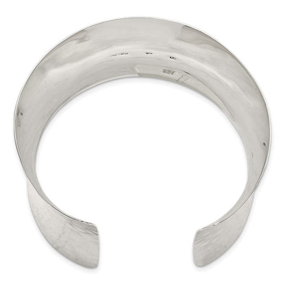 Sterlingsilber 49.5mm Gehämmert Manschette Armreif