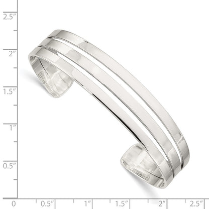 Sterlingsilber Poliert Manschette Armreif