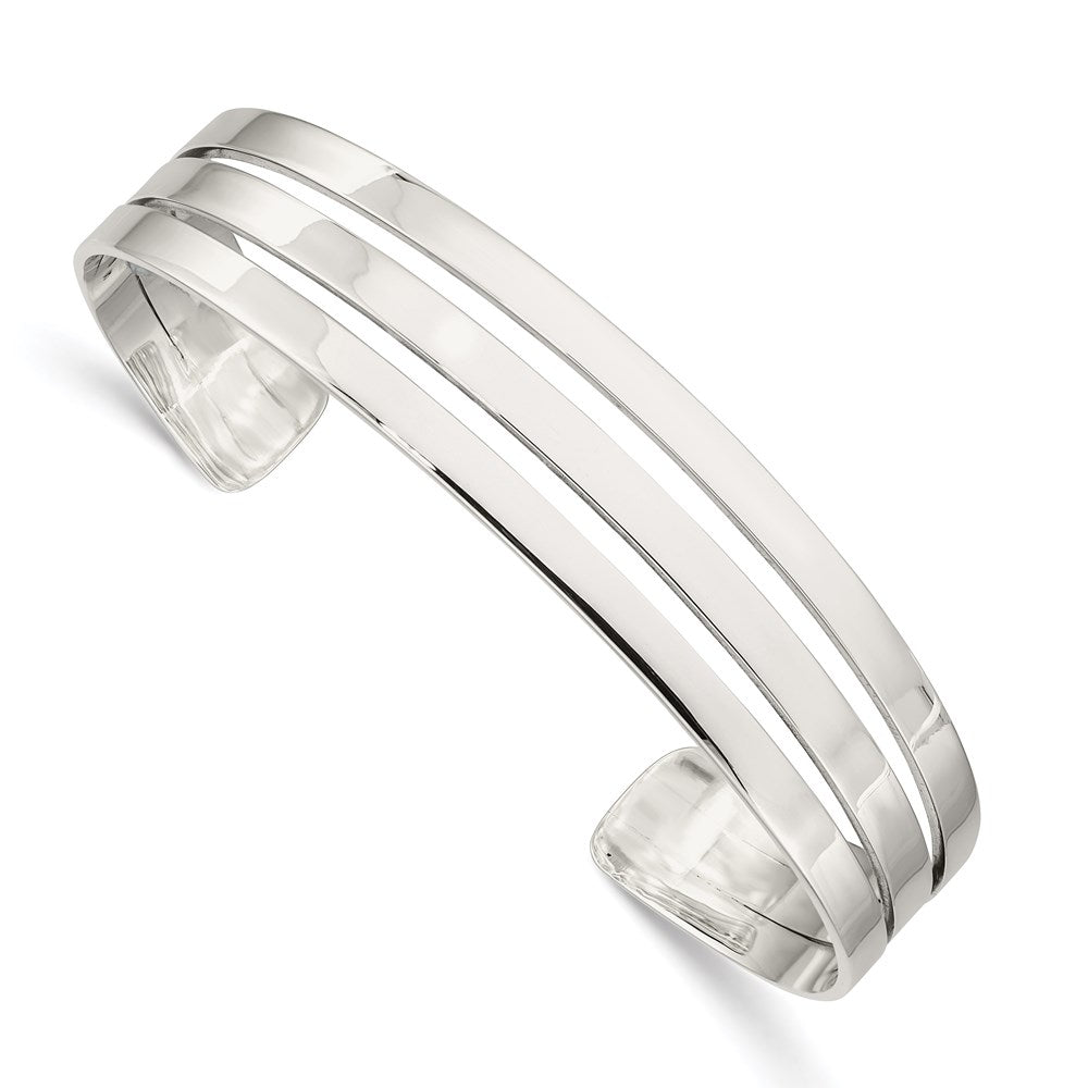Sterlingsilber Poliert Manschette Armreif