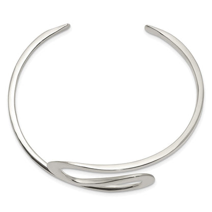 Sterlingsilber Abstract Manschette Armreif