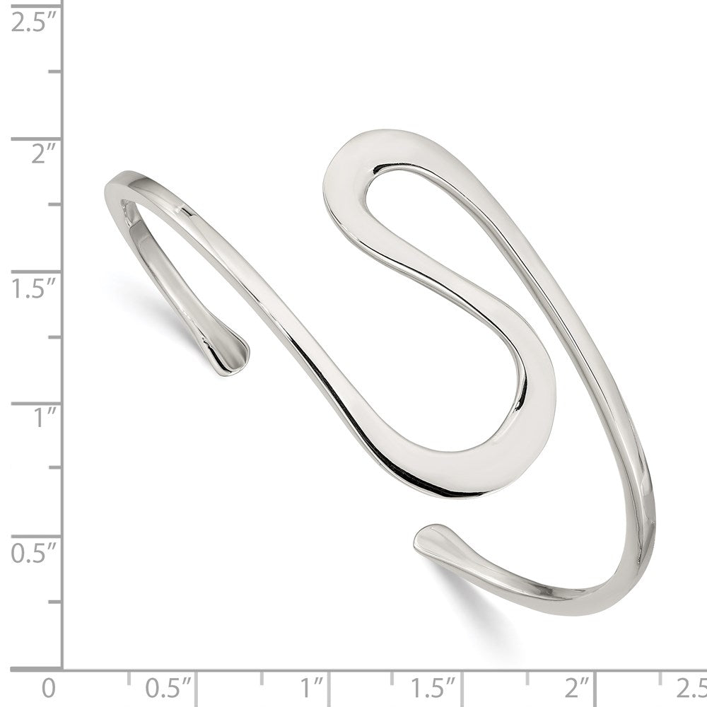 Sterlingsilber Abstract Manschette Armreif