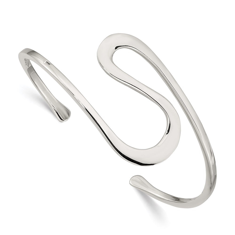 Sterlingsilber Abstract Manschette Armreif