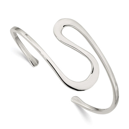 Sterlingsilber Abstract Manschette Armreif
