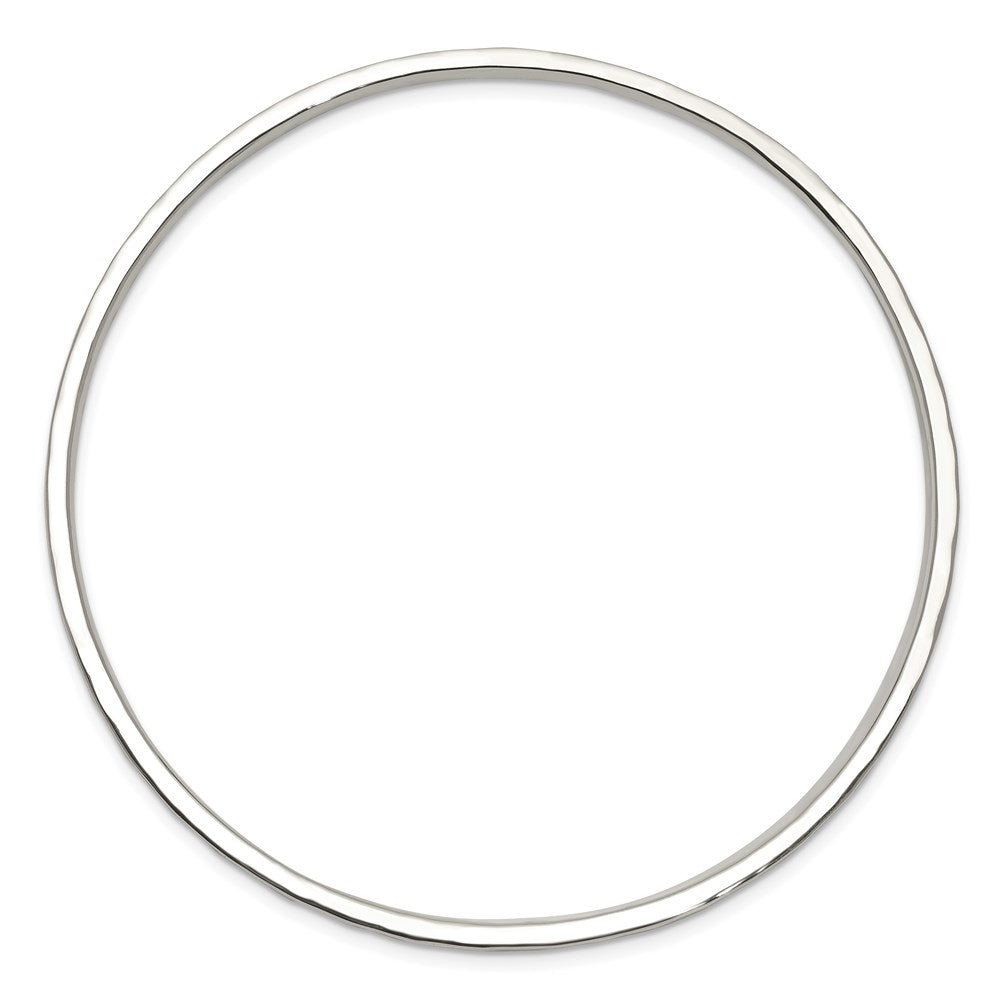 Sterlingsilber Gehämmert Schieber-on Armreif