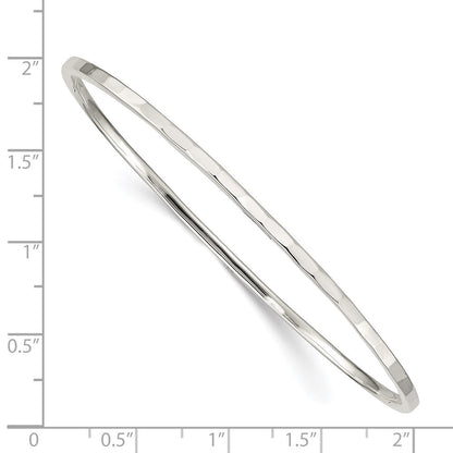 Sterlingsilber Gehämmert Schieber-on Armreif