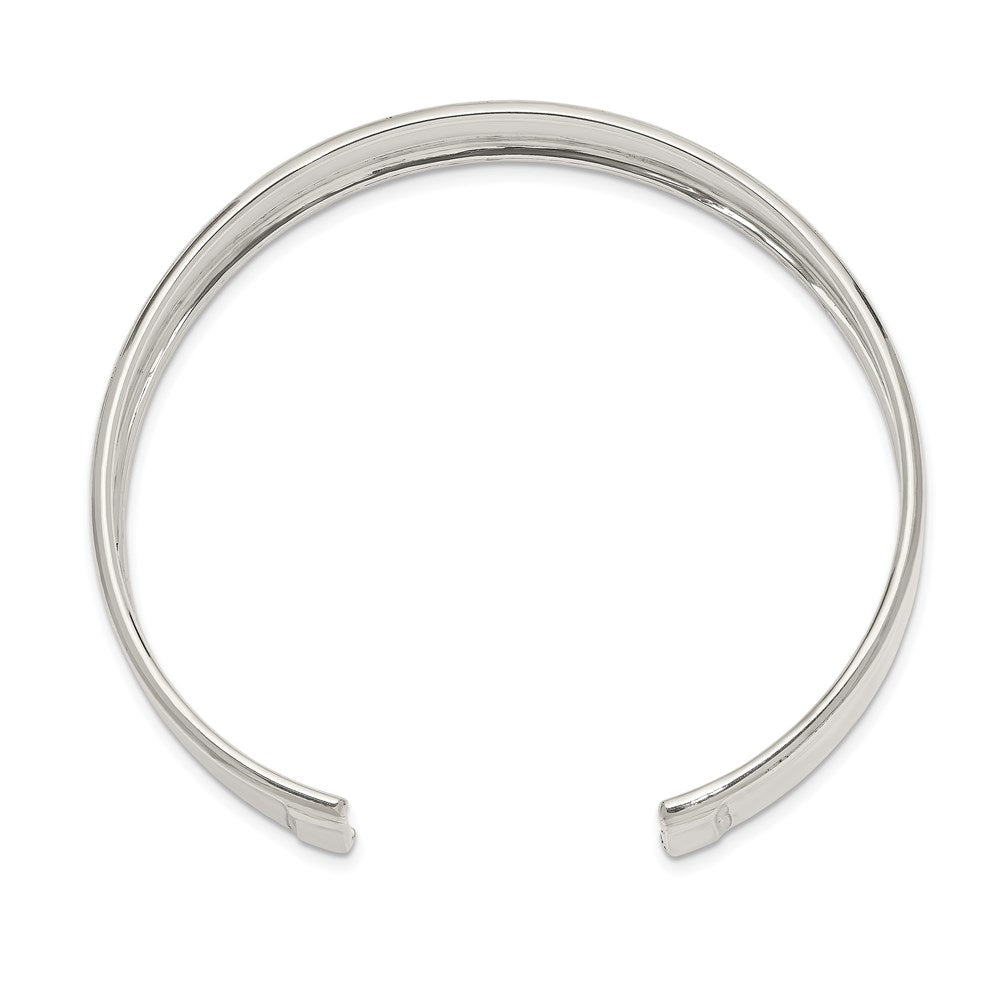 Sterlingsilber 10mm Poliert Manschette Armreif