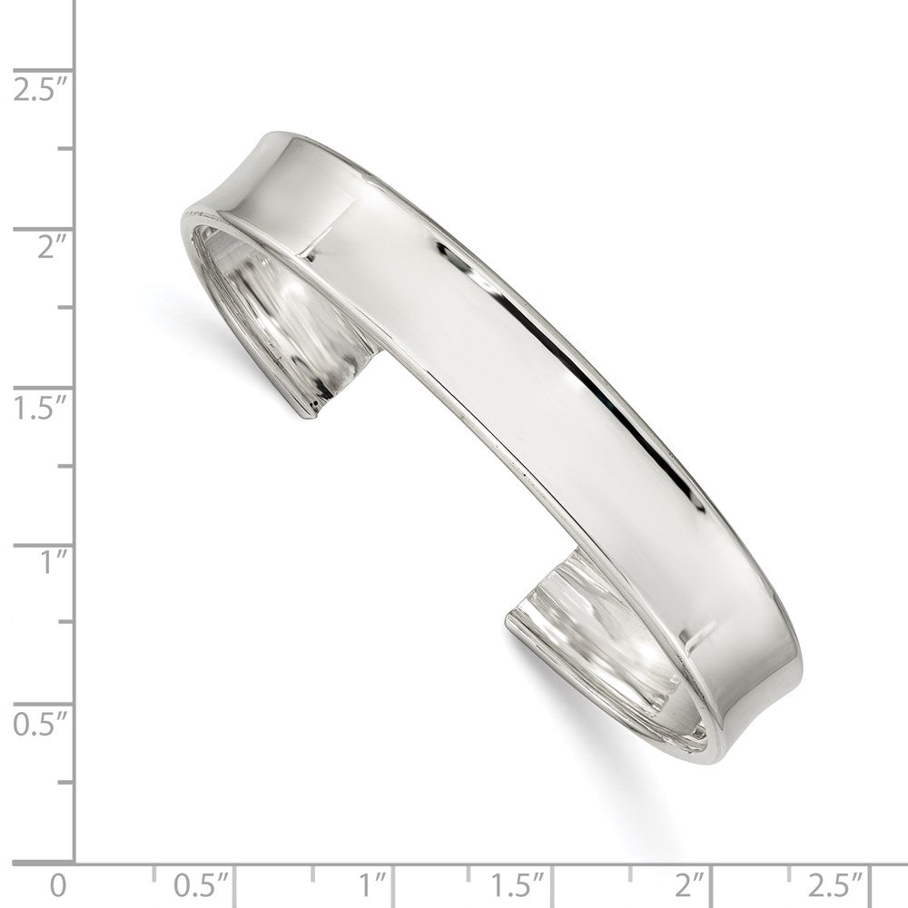 Sterlingsilber 10mm Poliert Manschette Armreif