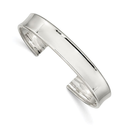 Sterlingsilber 10mm Poliert Manschette Armreif