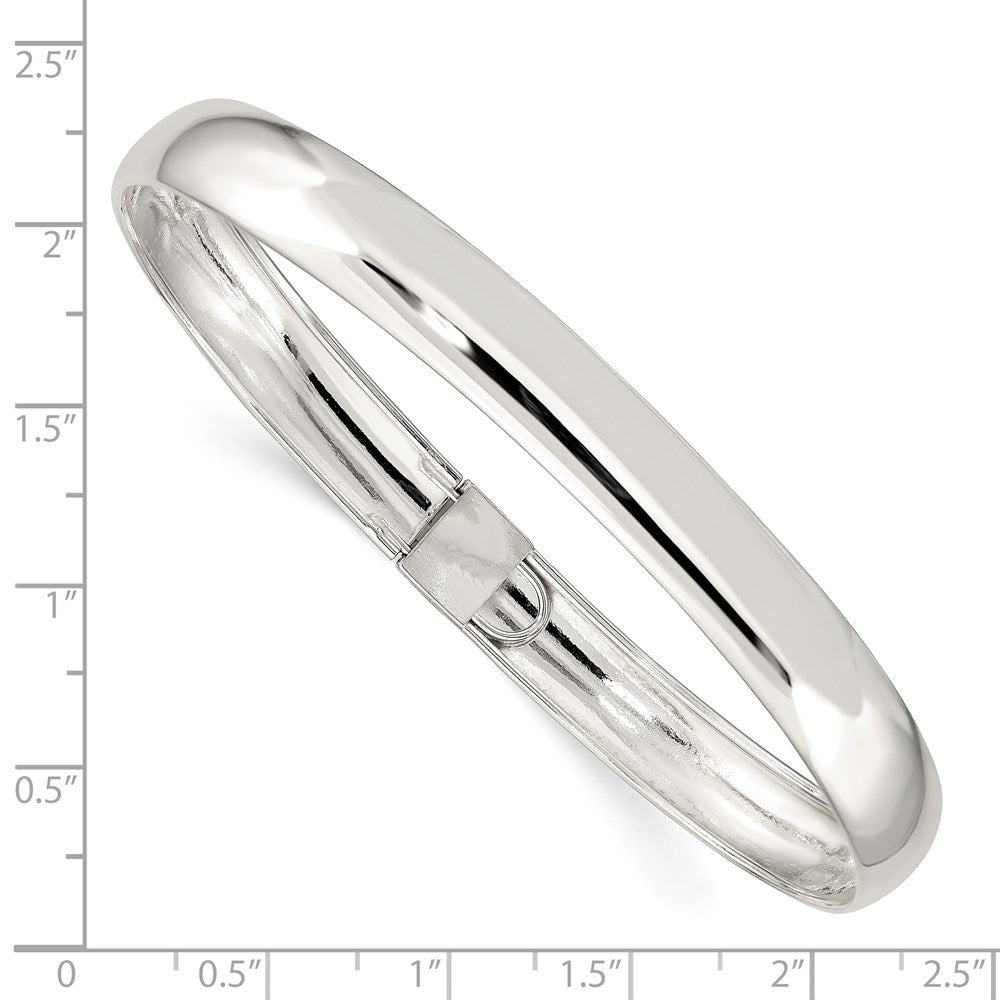 Sterlingsilber 8mm Poliert Flexibel Armreif