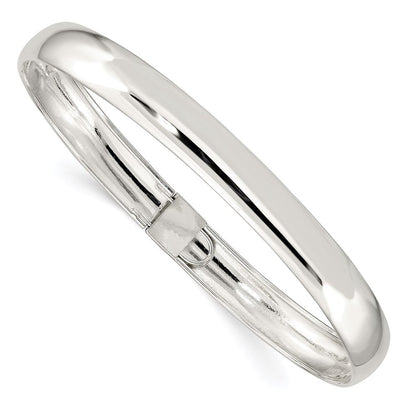 Sterlingsilber 8mm Poliert Flexibel Armreif