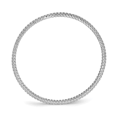 Sterlingsilber Schimmernd Rhodiniert 93 Stein Zirkonia Armreif Armband