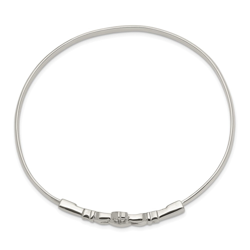 Sterlingsilber Claddagh Armreif Armband