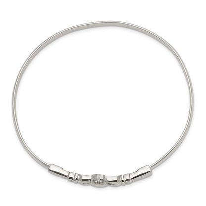 Sterlingsilber Claddagh Armreif Armband